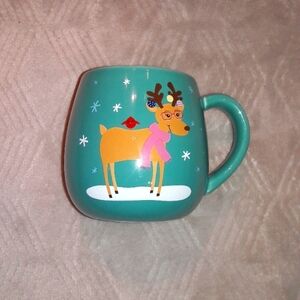 🍵Caribou Coffee "I Love 'Bou" Mug Cup Glass Drinkware Glassware Hot Liquid